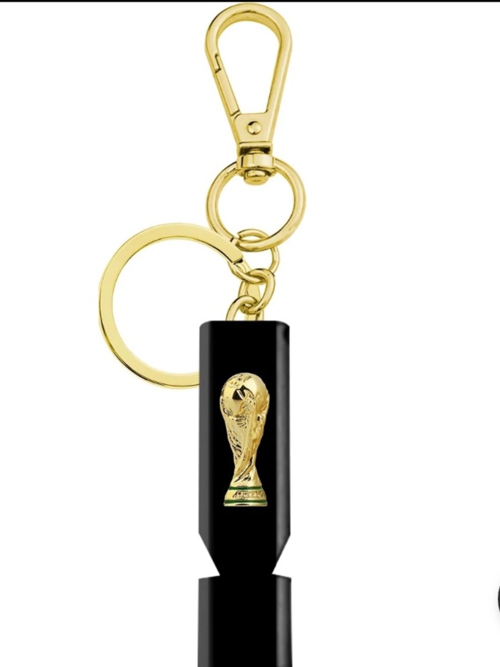 FIFA 2026 Black & Gold Safety Whistle Keychain NWT